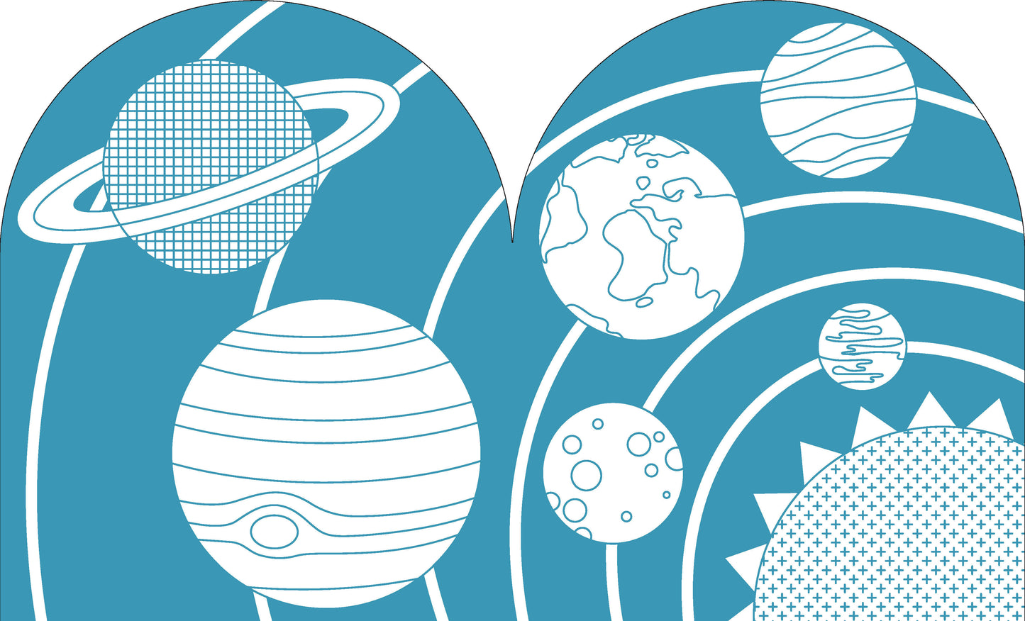 Outer Space Colouring Book + Stickers