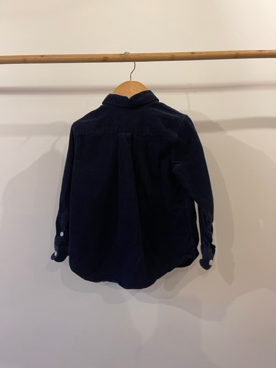 Navy Needlecord Shirt