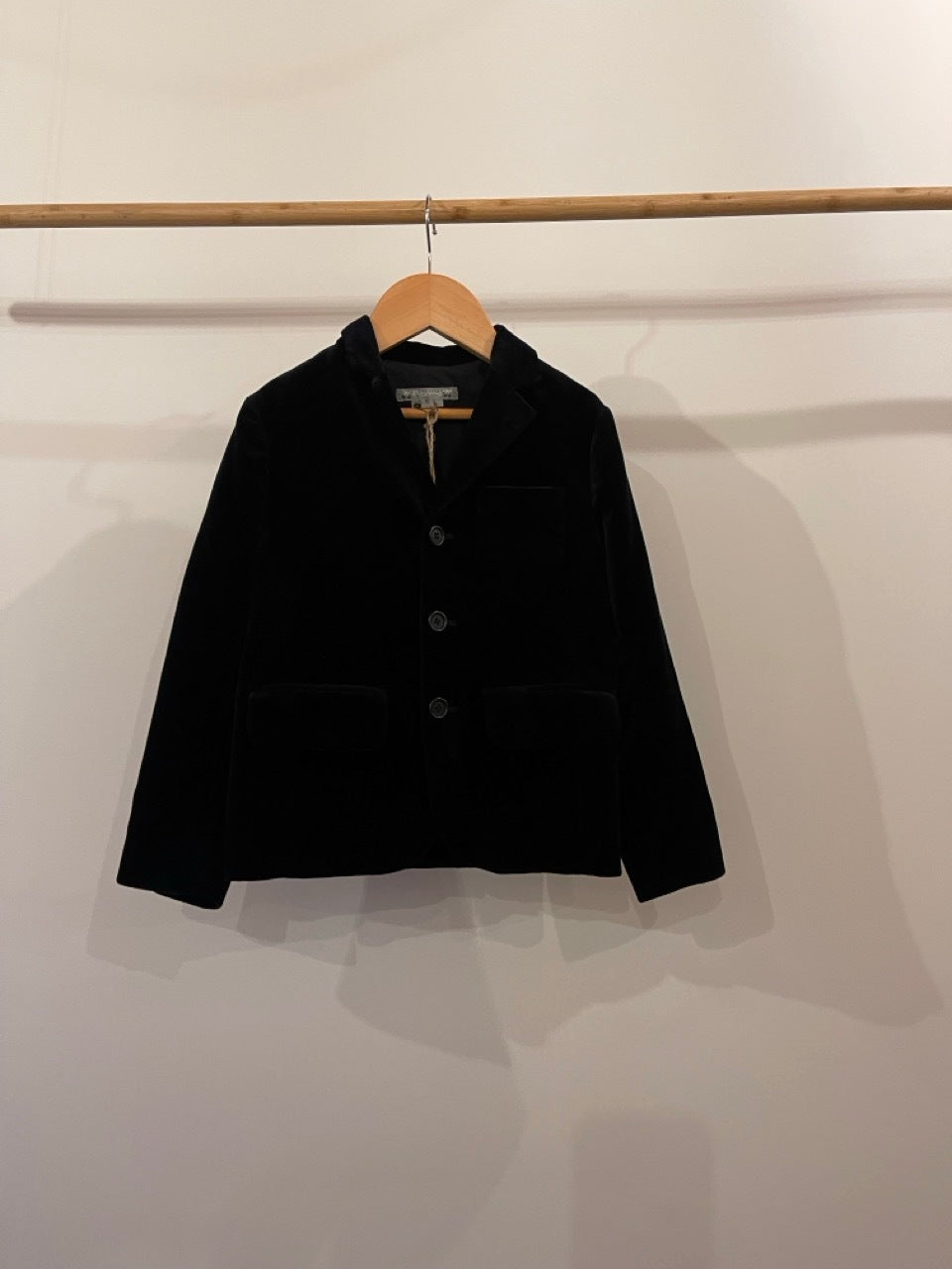 Bonpoint, Black Velvet Blazer, 4 - 6 years