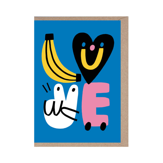 Banana Love Greeting Card