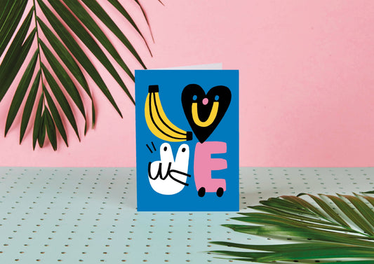 Banana Love Greeting Card