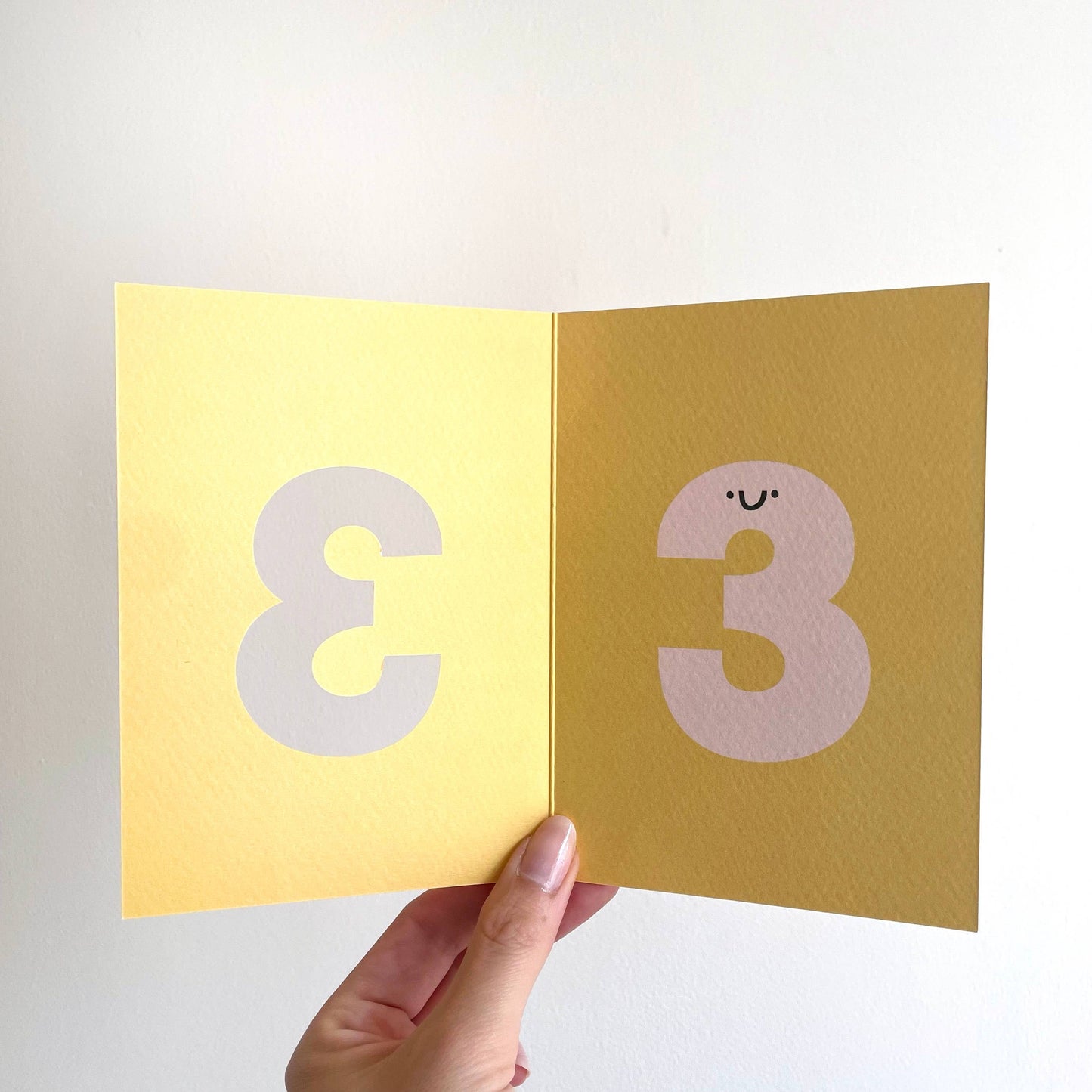 Fun Age Three Happy Birthday Card