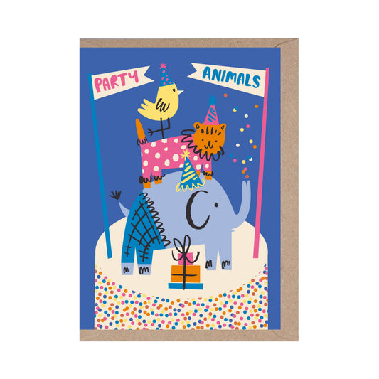 Party Animals Cute Birthday Card