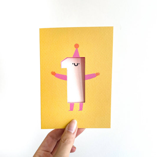 Fun Age One Happy Birthday Card