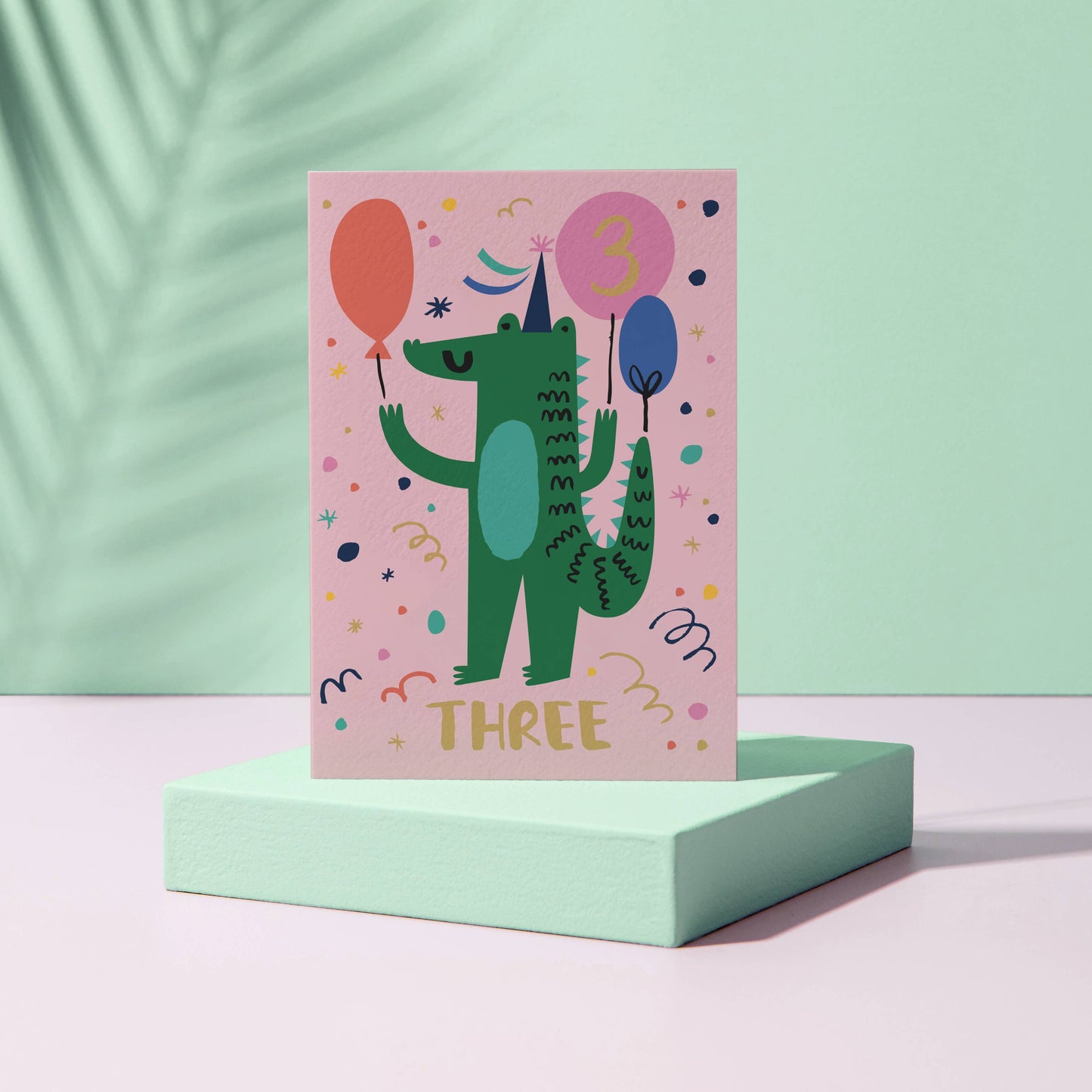 Crocodile Age Three Card