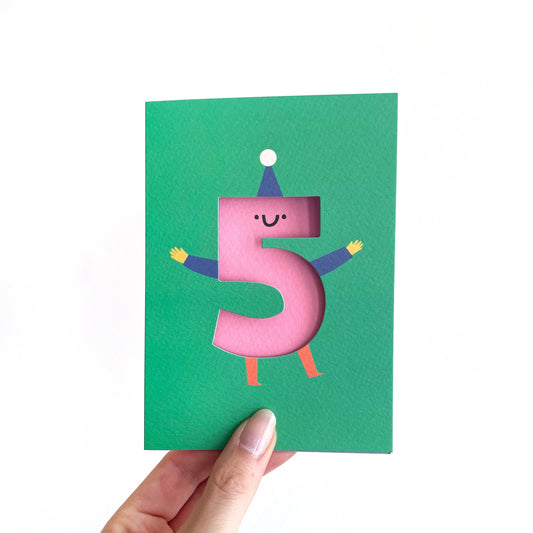 Fantastic Fifth Happy Birthday Card