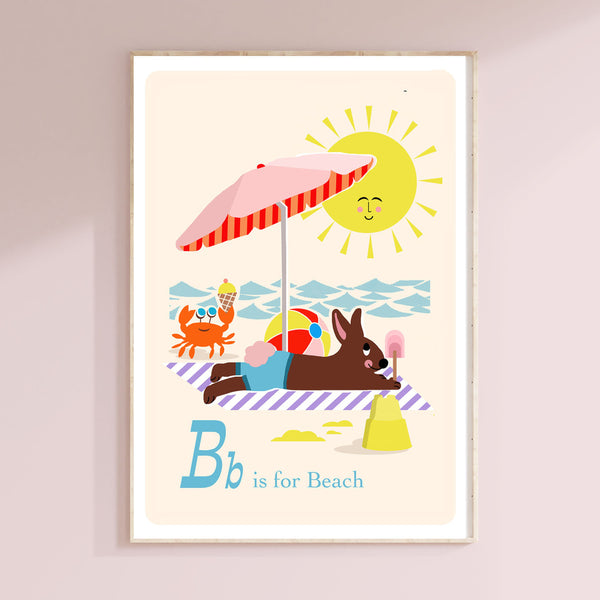 B is for Beach Print