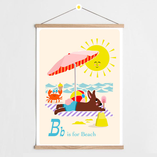 B is for Beach Print