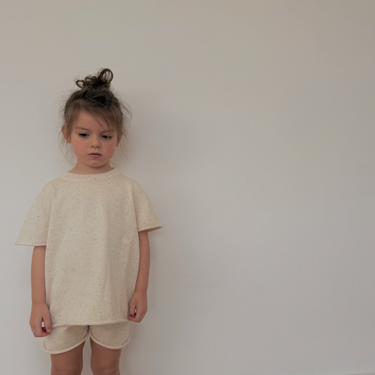 Hunter + Rose, Cocoa Flecked Riley Shorts