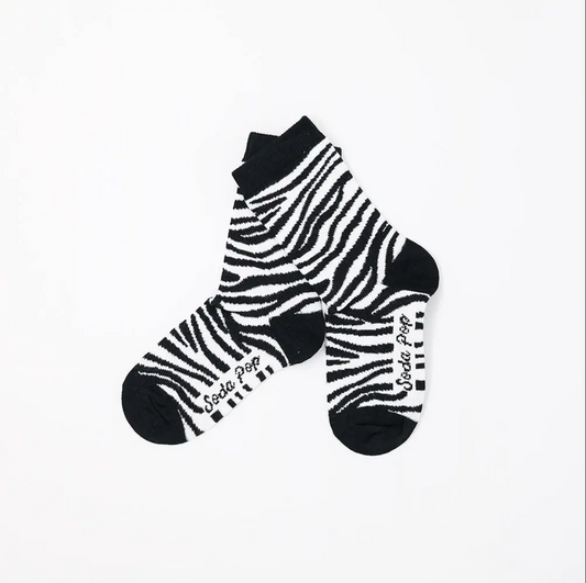 Zebra Monochrome Socks