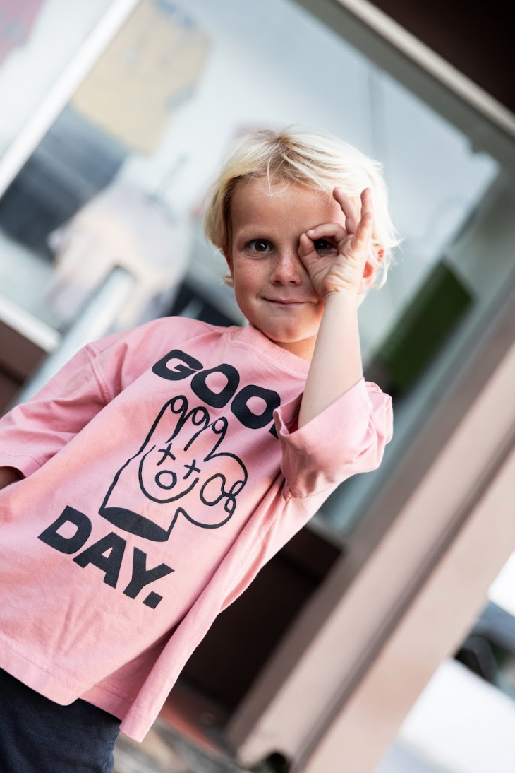 Dinky Circus, Good Day T-Shirt, Pink