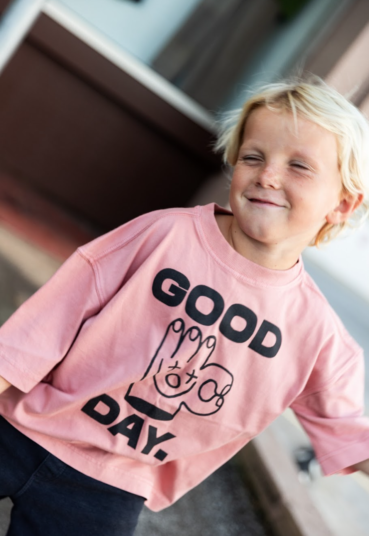 Dinky Circus, Good Day T-Shirt, Pink