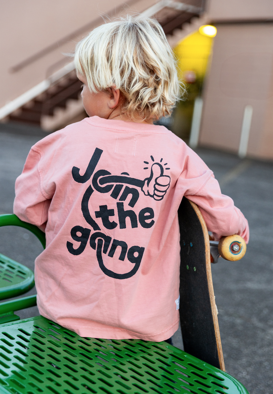 Dinky Circus, Join The Gang Long-sleeve T-shirt, Pink
