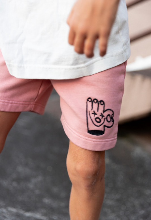 Dinky Circus, A Ok! Sweat Shorts, Pink