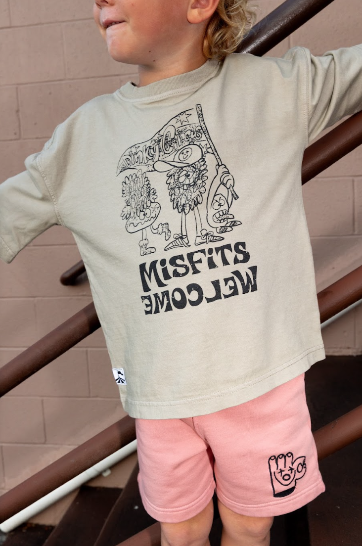 Dinky Circus, A Ok! Sweat Shorts, Pink
