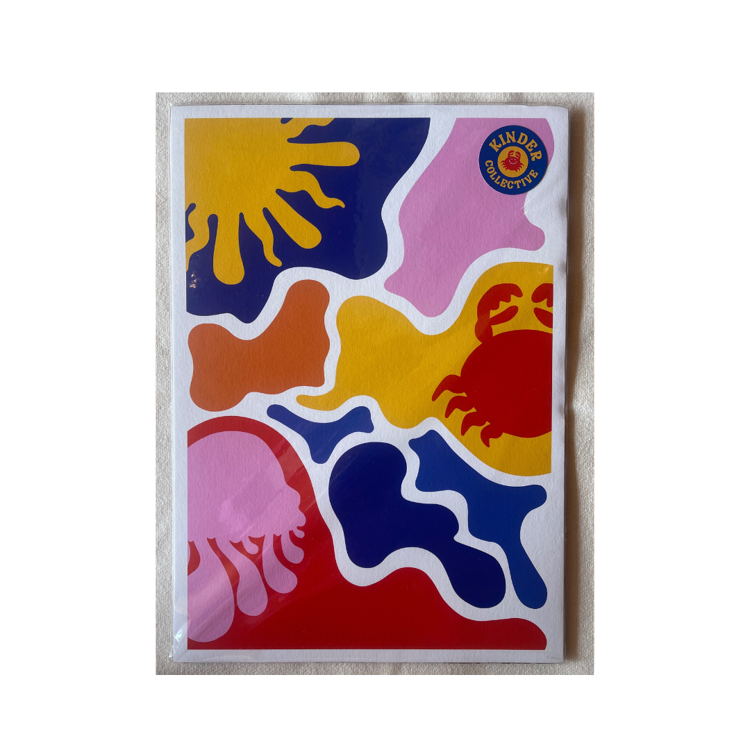 Kinder Collective Mural A3 Art Print By Sarah Matthews