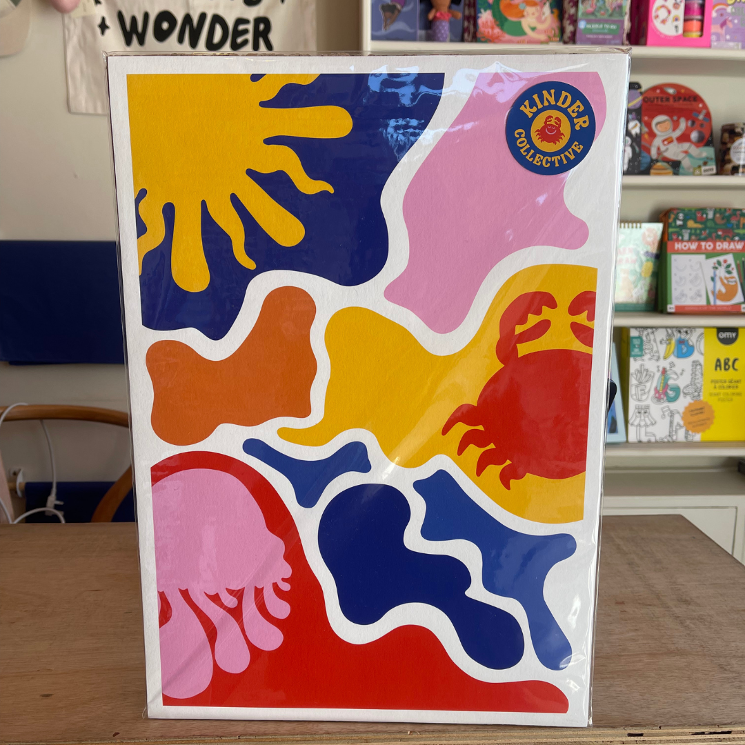 Kinder Collective Mural A3 Art Print By Sarah Matthews