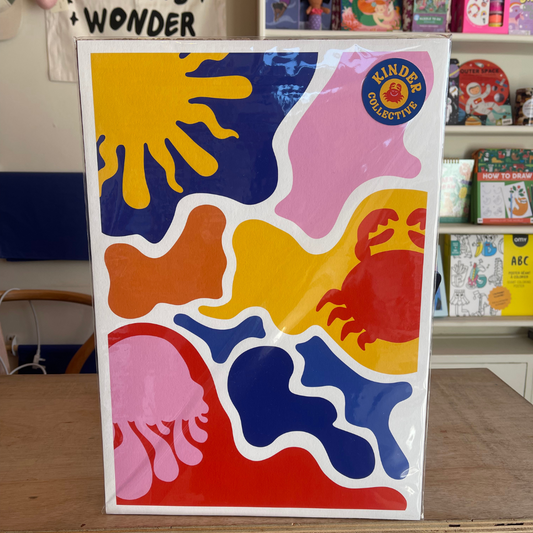 Kinder Collective Mural A3 Art Print By Sarah Matthews