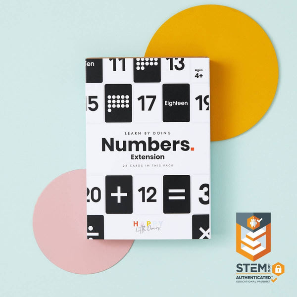 Numbers Extension Activity Flashcards for Kids
