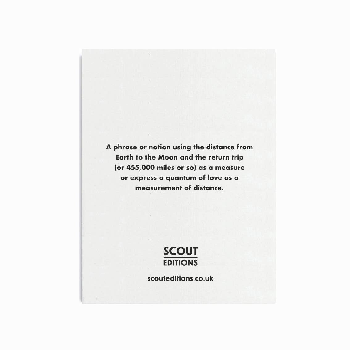 'To The Moon & Back' Mini Card