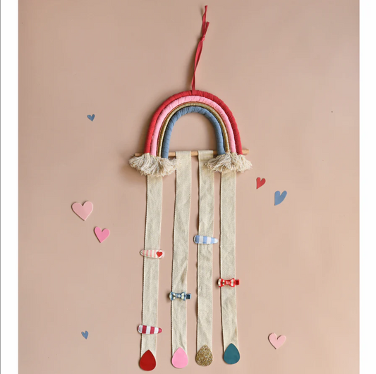 Bright Rainbow Drops Clip Hanger