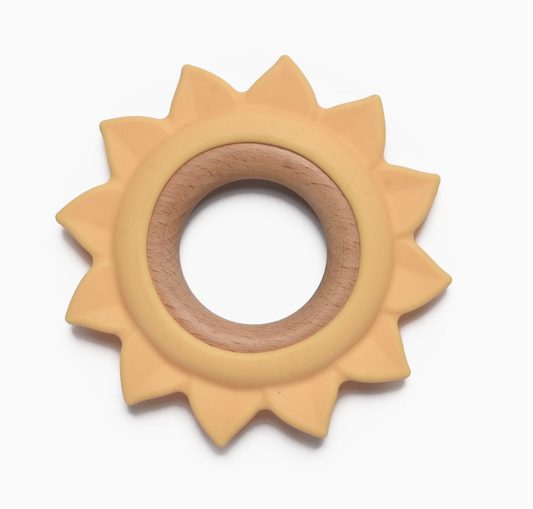 Yellow Sun Teething Ring