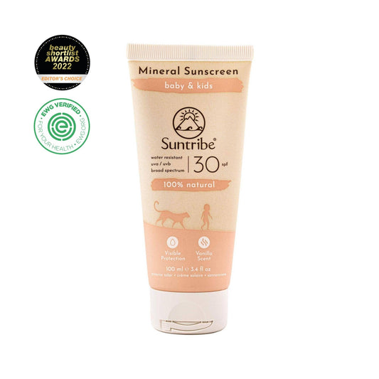 Suntribe Baby and Kids Natural Mineral Sunscreen SPF 30