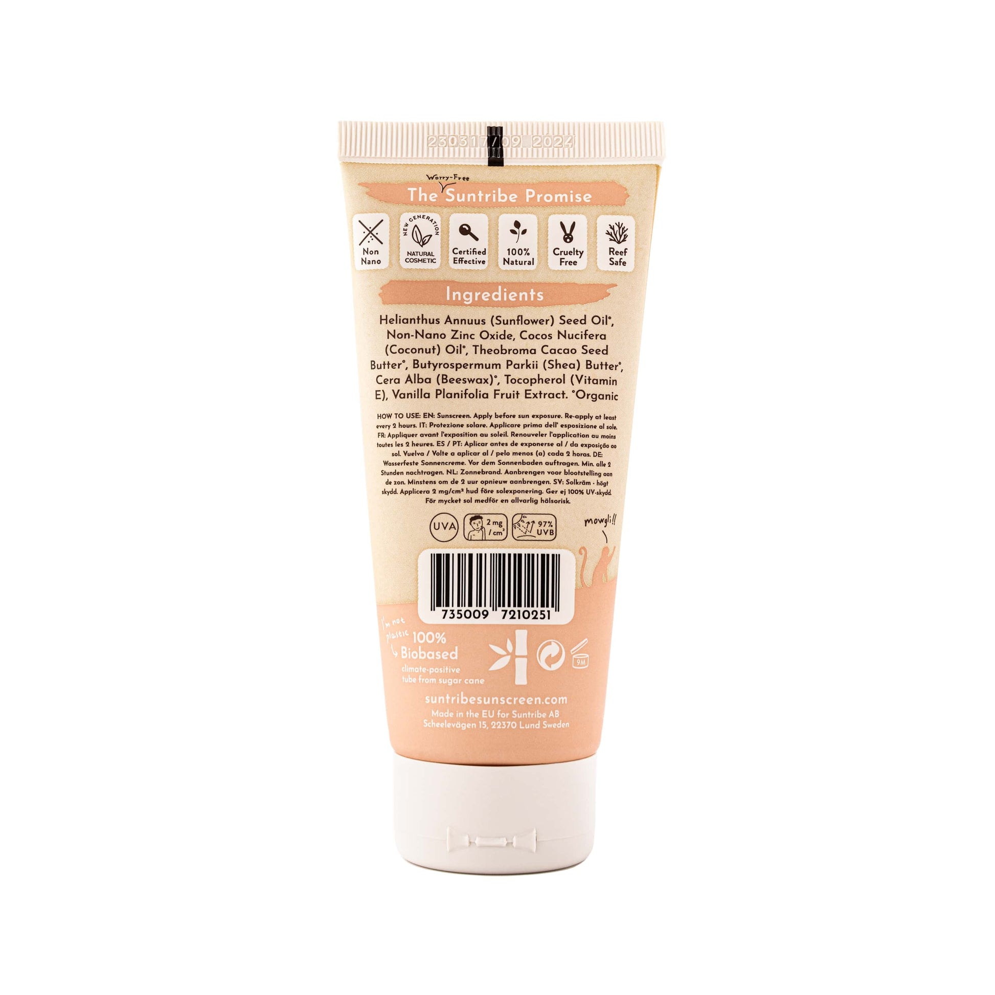 Suntribe Baby and Kids Natural Mineral Sunscreen SPF 30