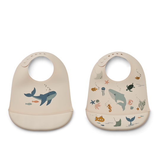 Liewood, Tilda Seaside SIlicone Bib 2-Pack