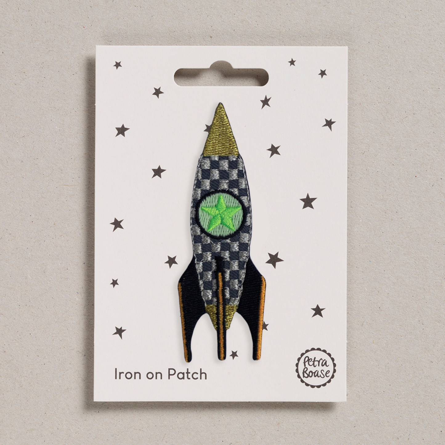 Petra Boase Space Rocket Iron On Patch