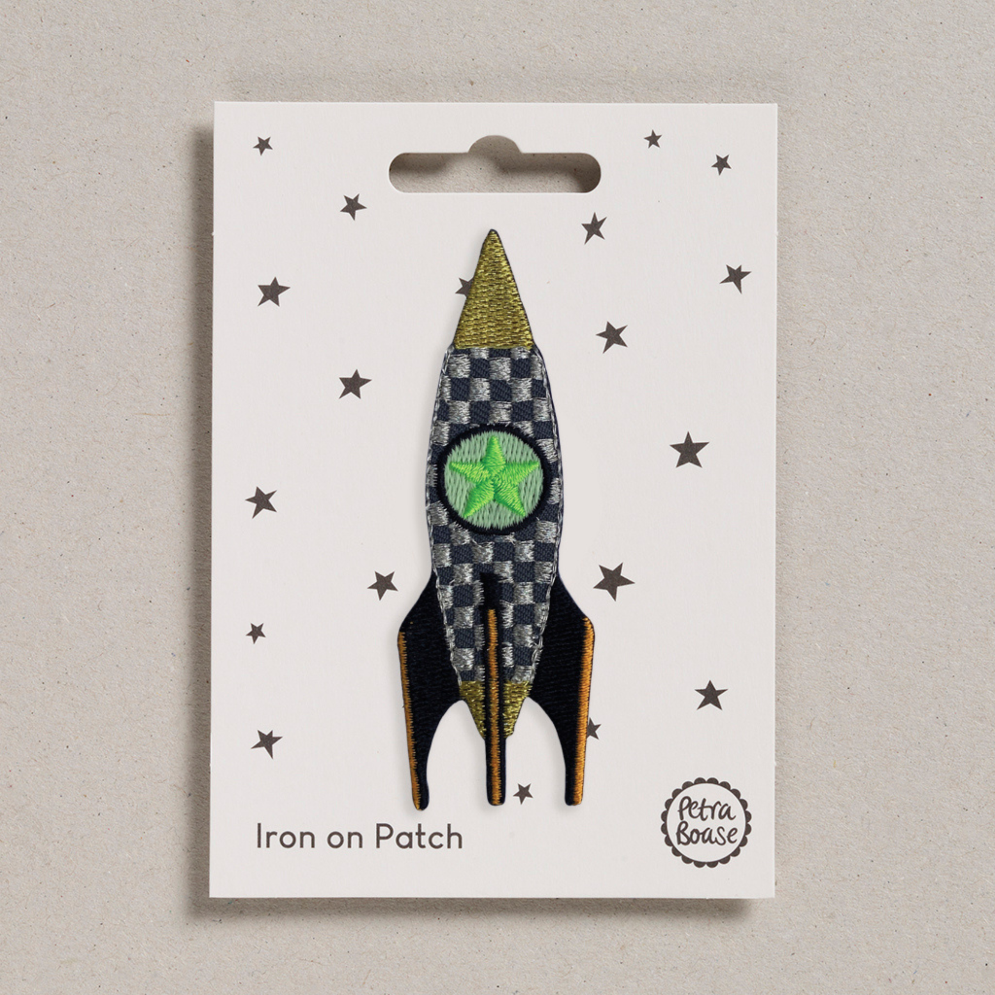 Petra Boase Space Rocket Iron On Patch
