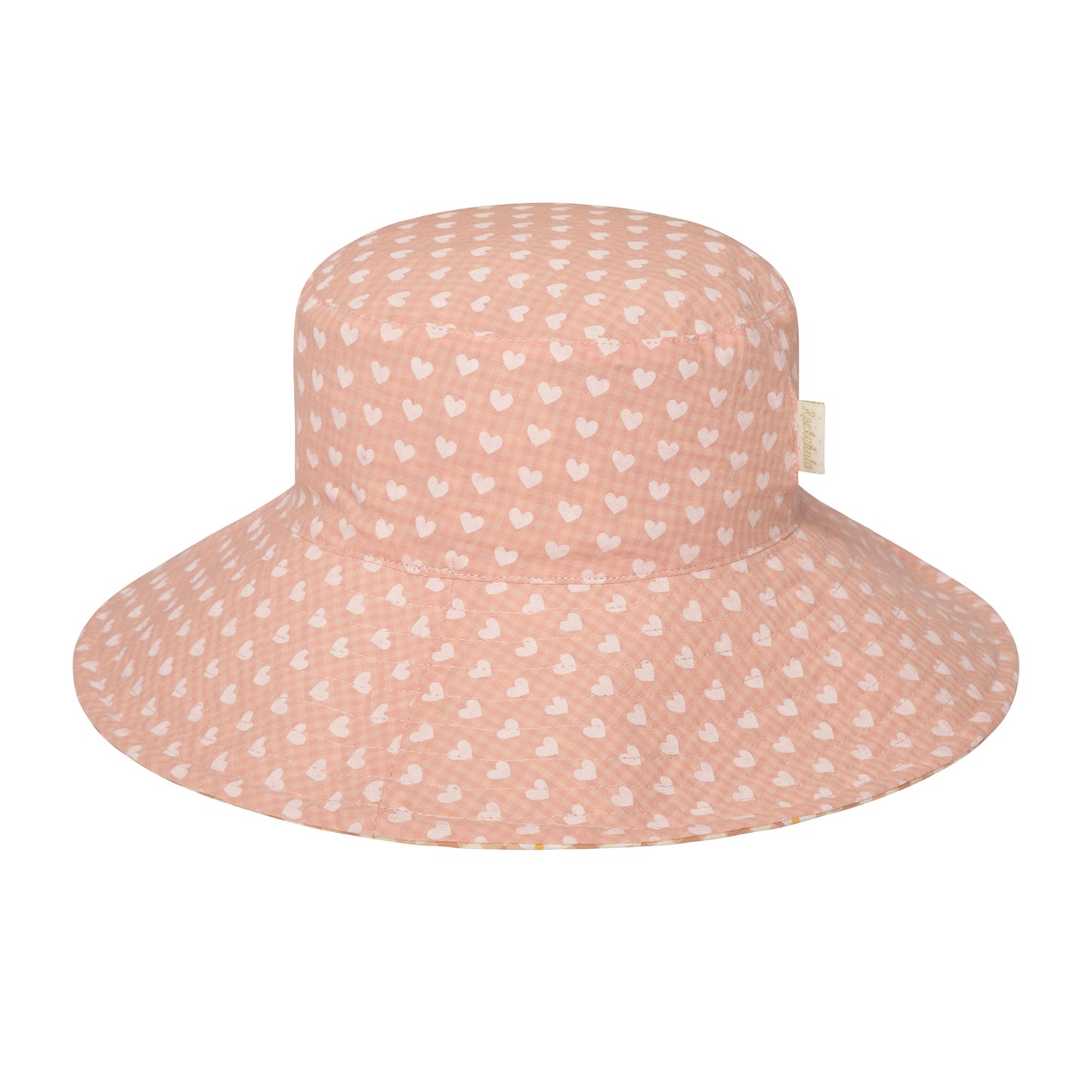 Rockahula, Daisy Gingham Reversible Sun Hat, 7 - 10 years