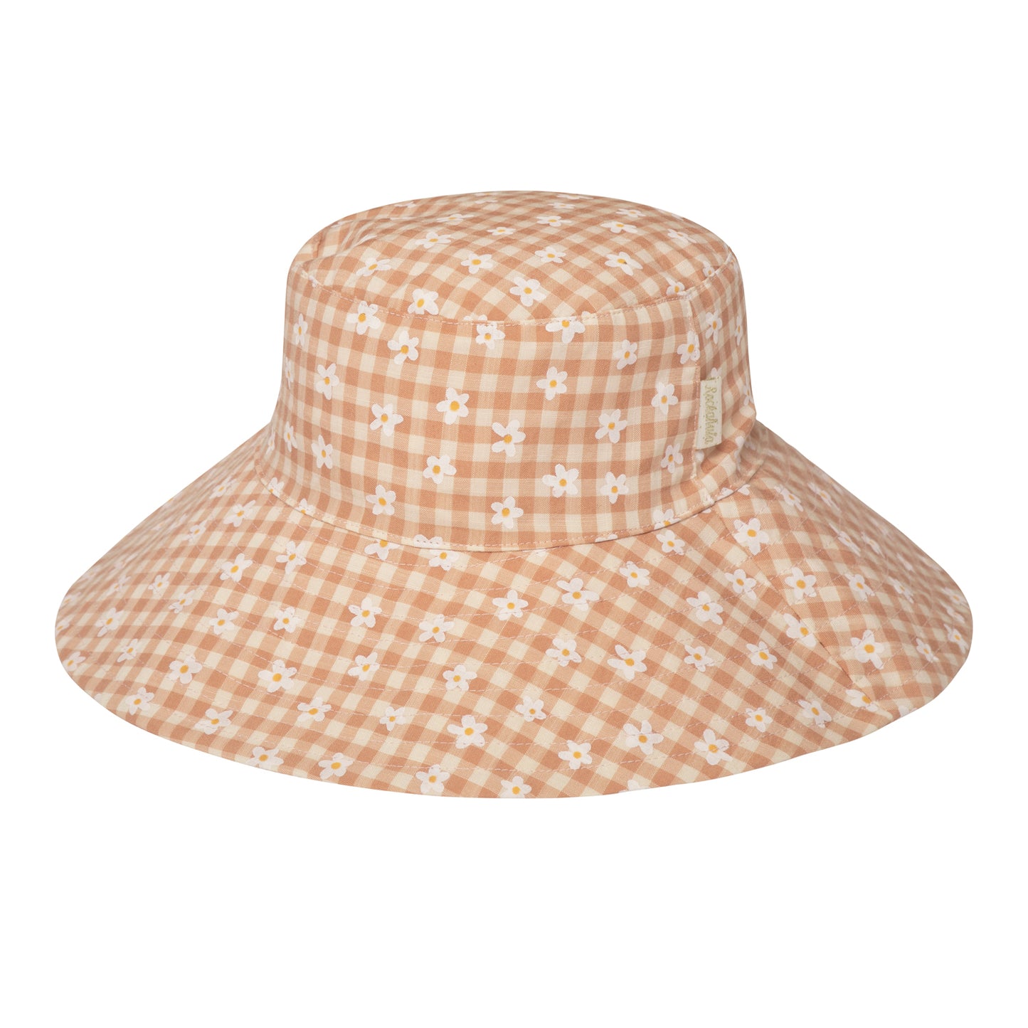 Rockahula, Daisy Gingham Reversible Sun Hat, 7 - 10 years
